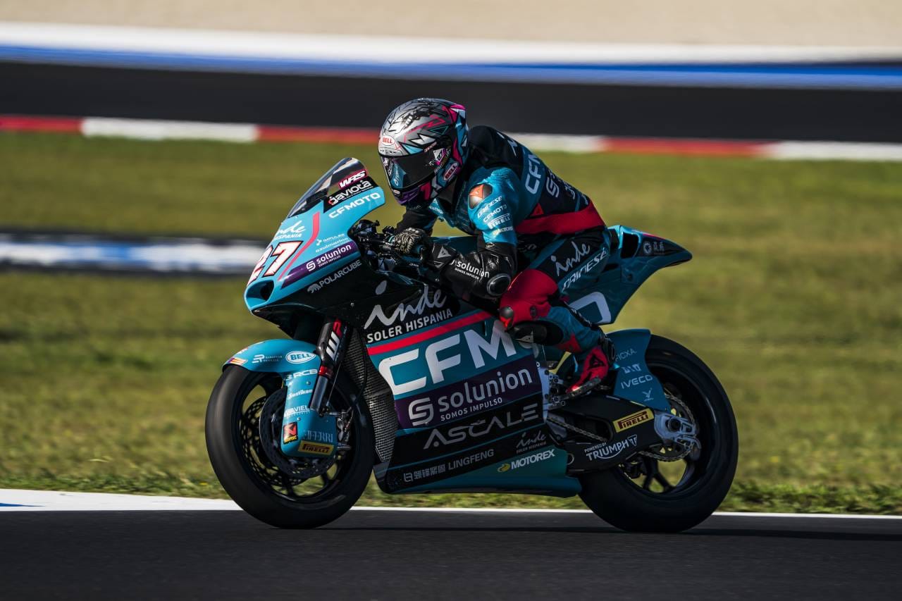 Saint-Marin, Moto2 (Q2) : Holgado en pole, Baltus 4e