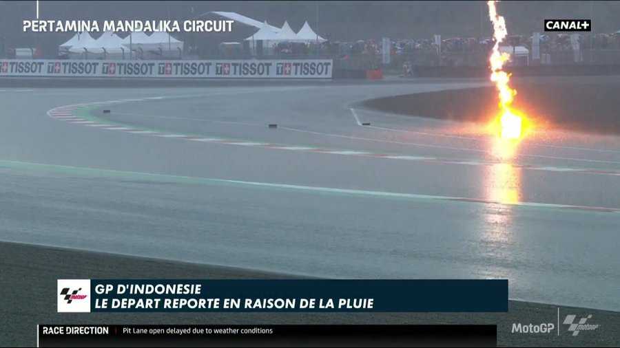 Mandalika : La pluie retarde la course, annulation possible ?