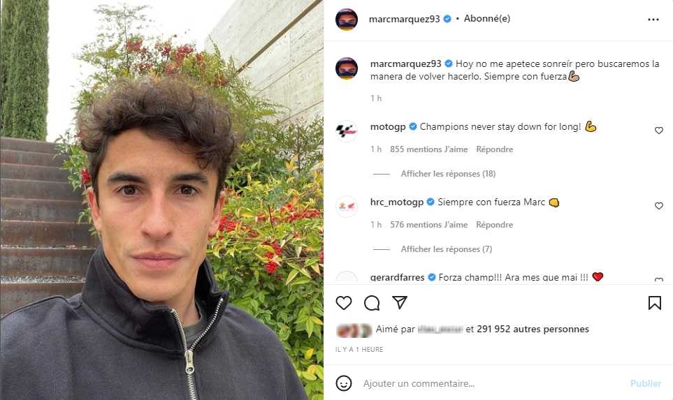 Marc Marquez : « On cherchera le moyen de retrouver le sourire »