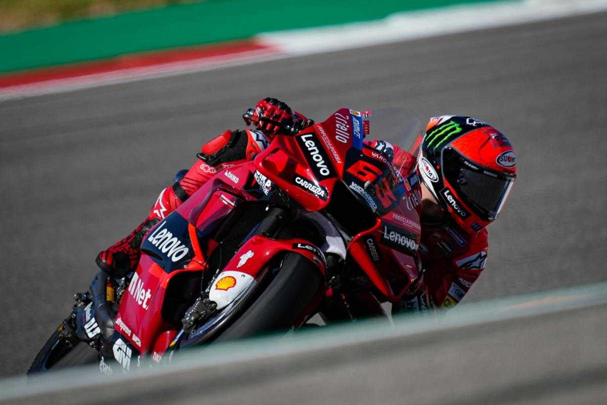 Austin, MotoGP (FP4) : Bagnaia se met dans le jus