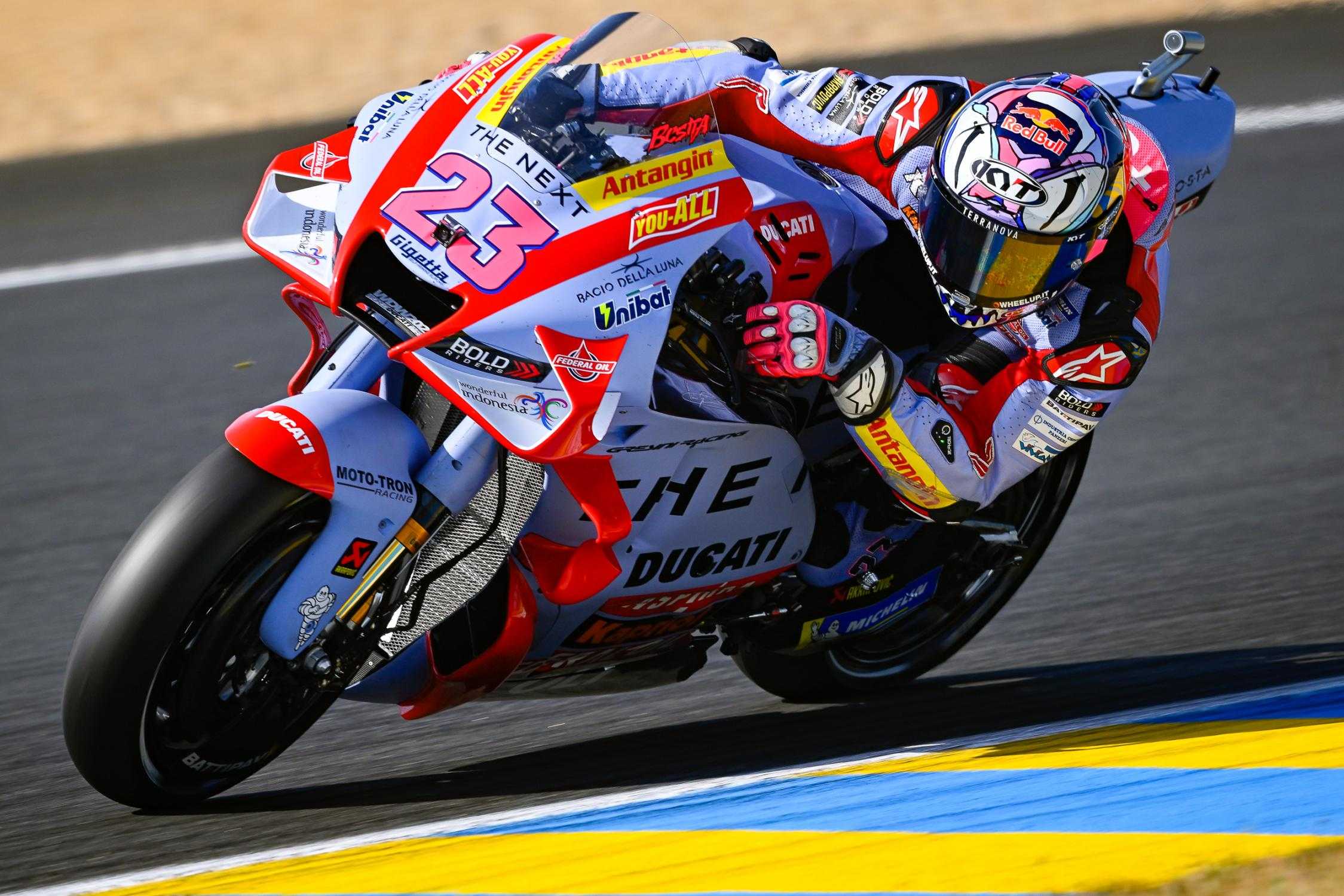 Le Mans, MotoGP : Bastianini fait craquer Bagnaia !