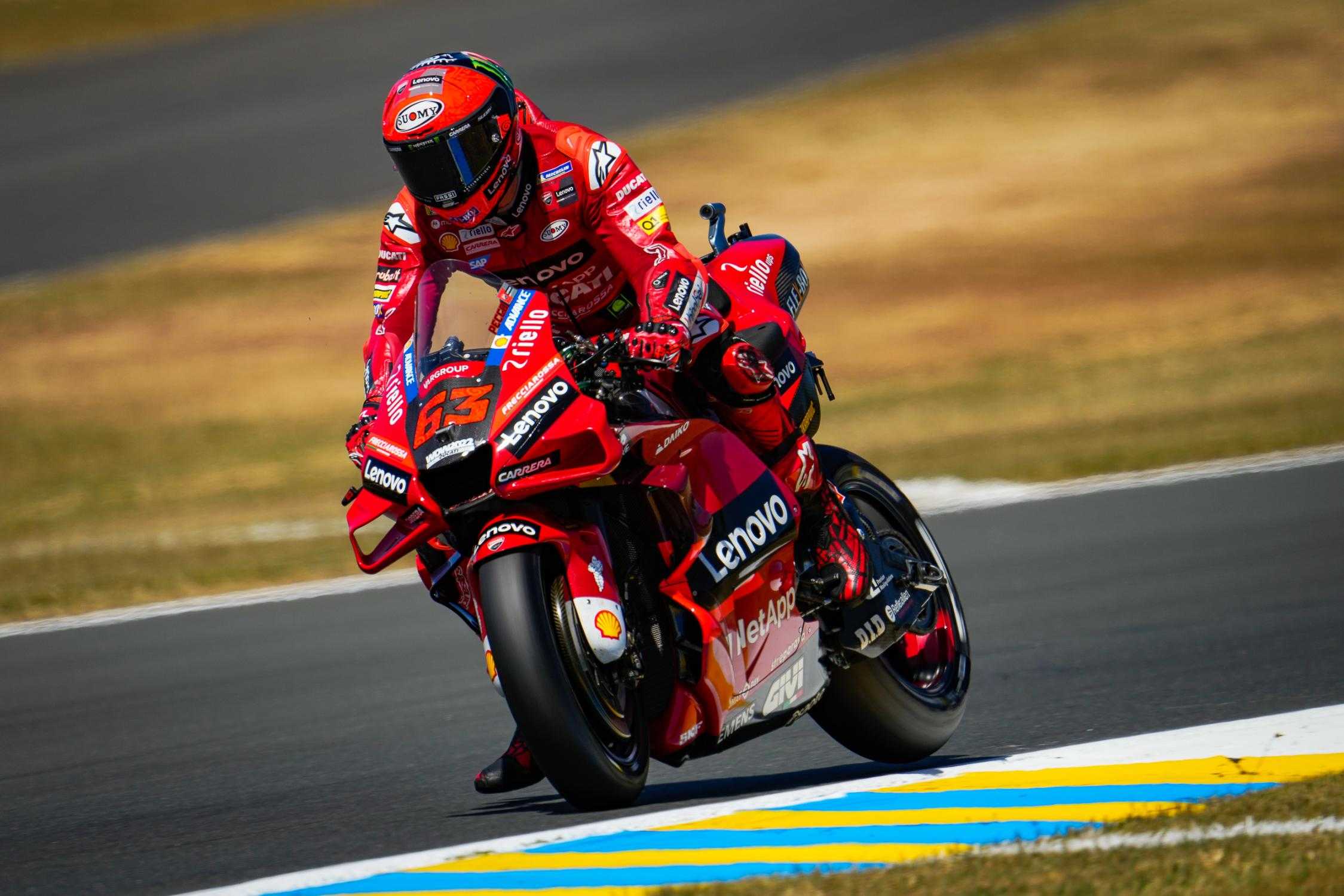 Le Mans, MotoGP (Q2) : Bagnaia et Ducati frappent encore plus fort