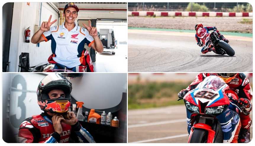 Marc Marquez de retour sur une moto !