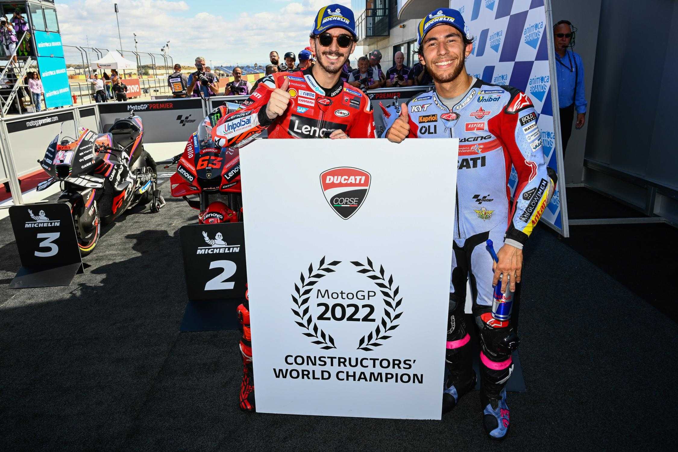 Bagnaia et Bastianini auront "la même configuration technique" en 2023