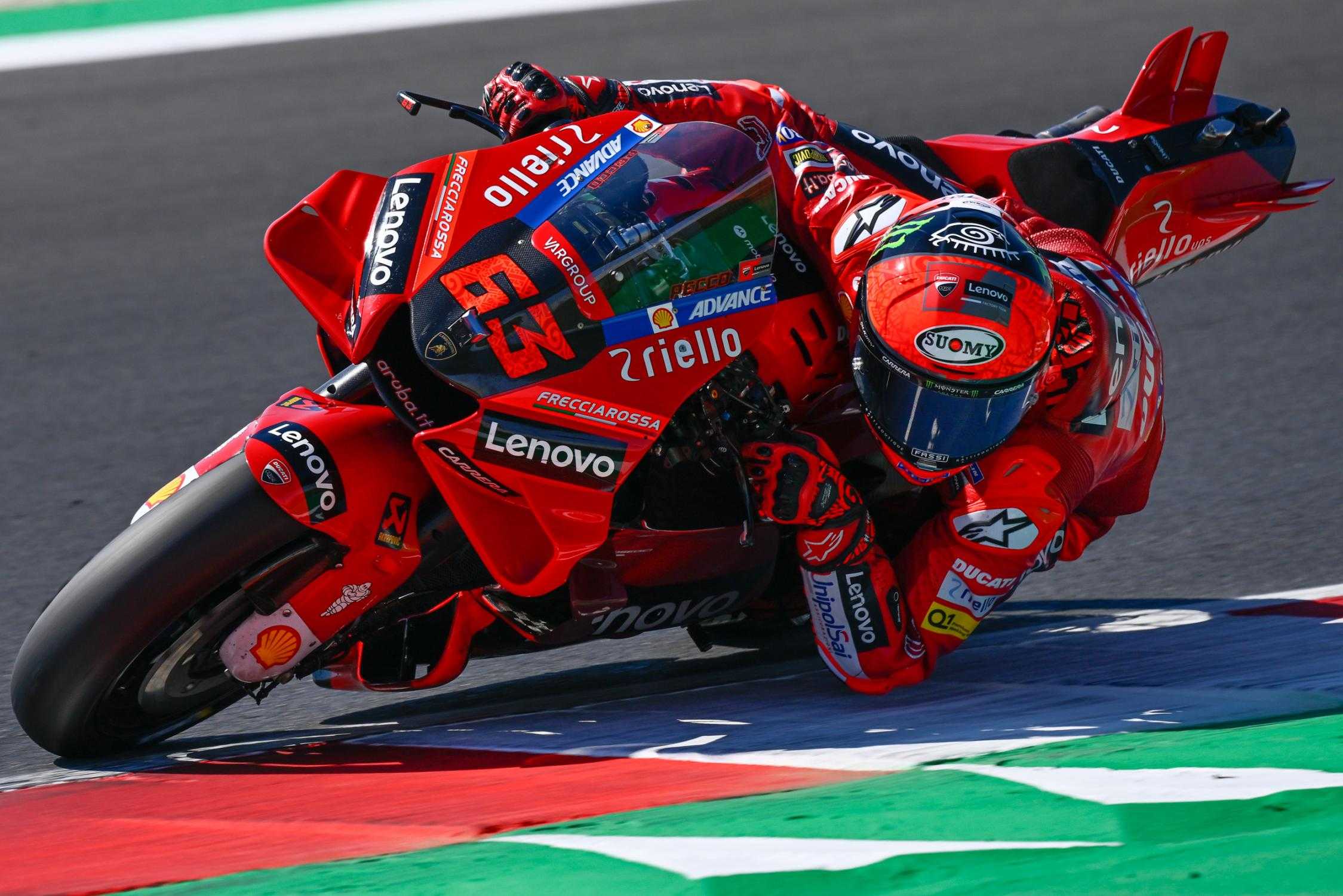 Test Misano (J1) : Bagnaia, Ducati et les motos italiennes dominent