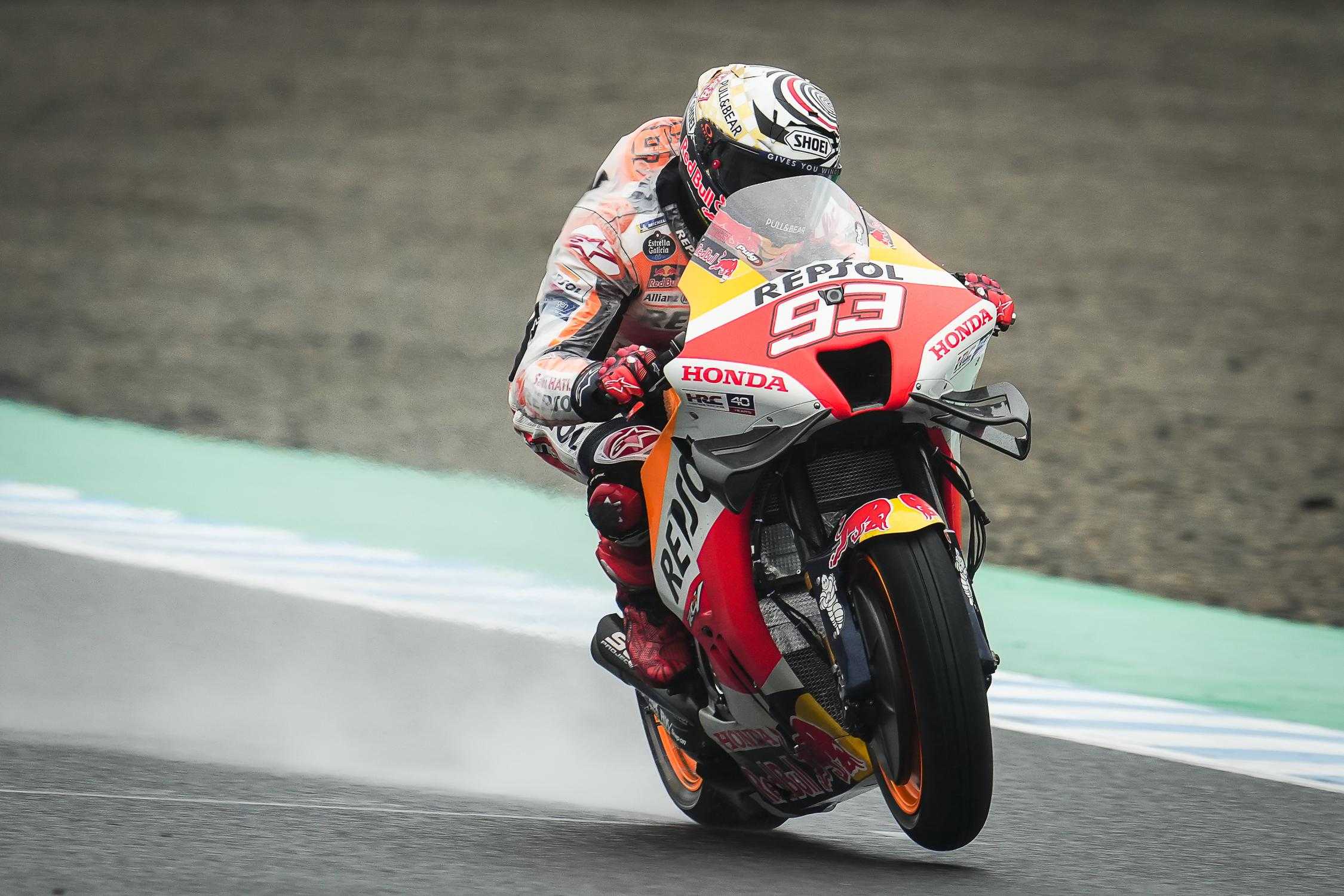 Motegi, MotoGP (FP2) : Marquez leader sur le mouillé, Zarco en Q1