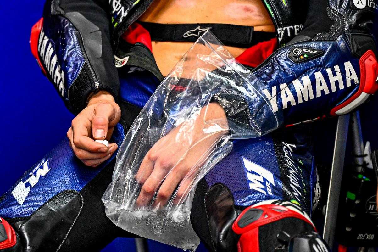 Fracture du majeur gauche pour Quartararo