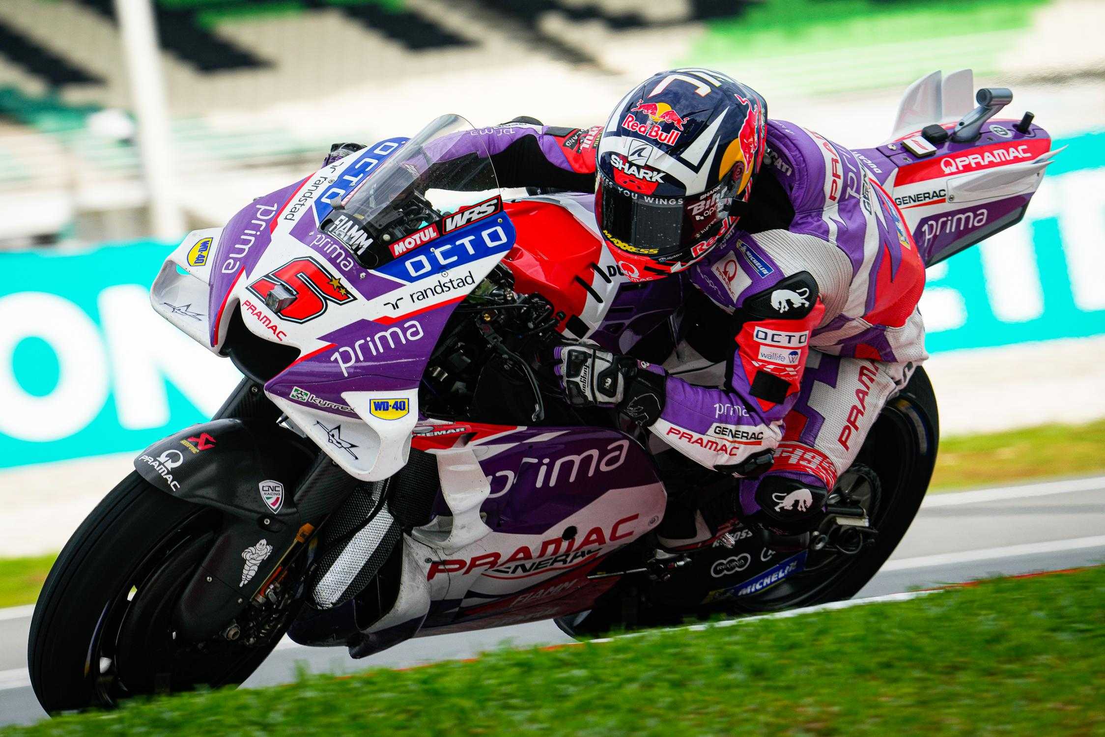 Sepang, MotoGP (Q1) : Bagnaia sauvé, Zarco partira 18ème