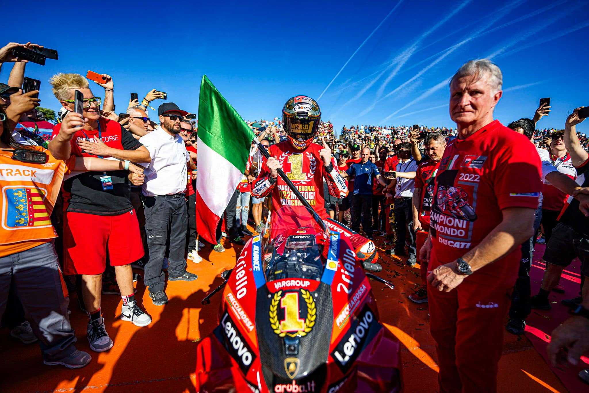 Bagnaia et Ducati reçus par le président de l'Italie