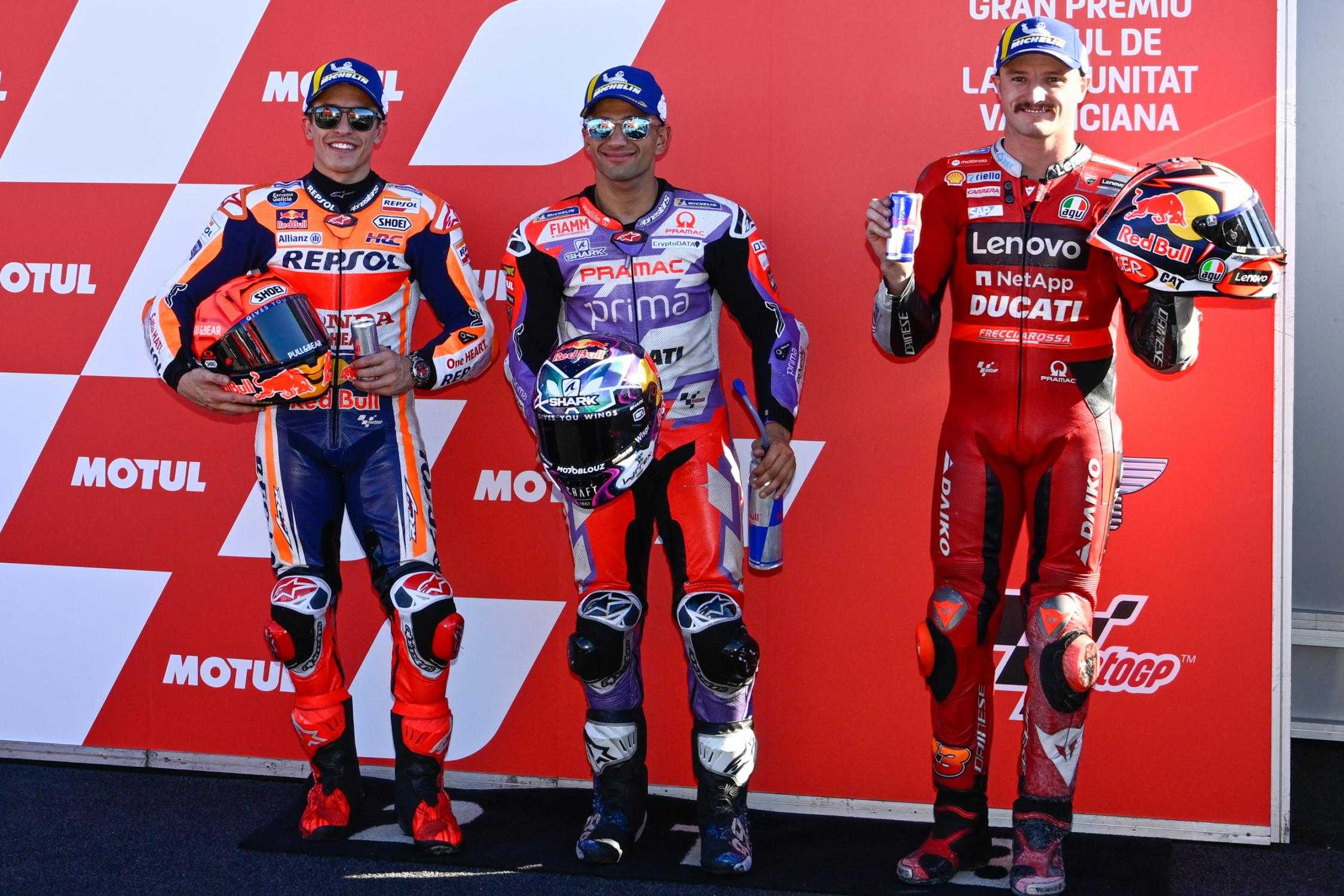 Valence : Grilles MotoGP, Moto2, Moto3