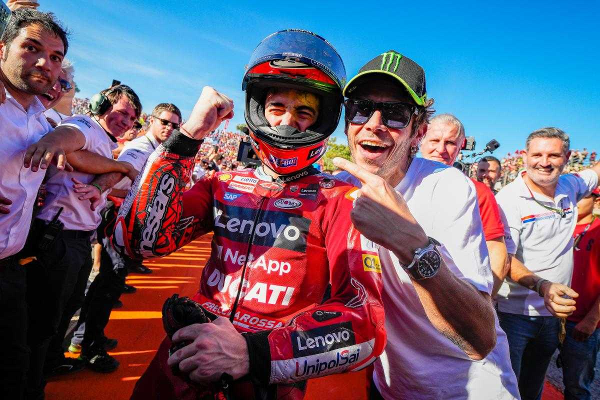 Rossi a conseillé Bagnaia « à chaque GP » en 2022