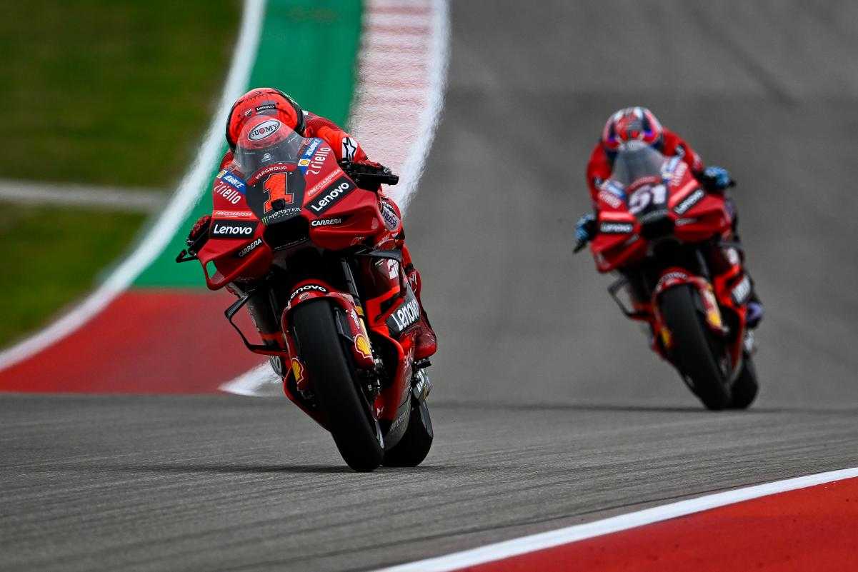 Austin, MotoGP (FP) : Ducati et Bagnaia font le job