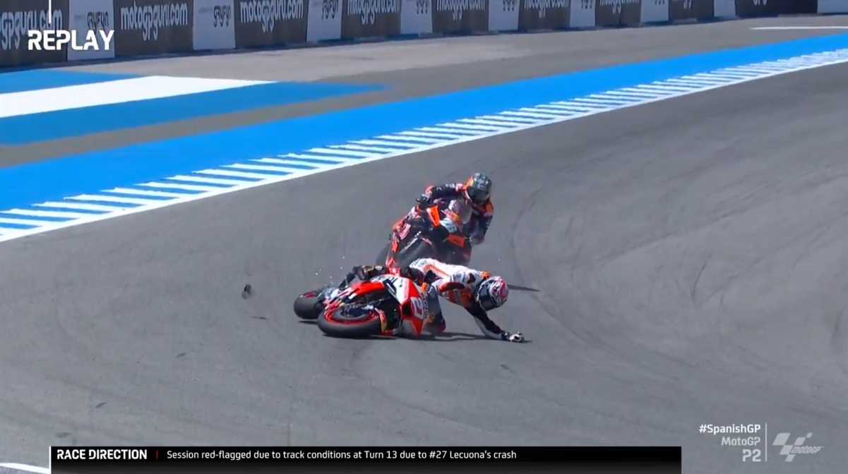 Jerez : Drapeau rouge dans la P2 MotoGP