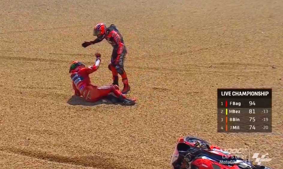 Clash Bagnaia/Viñales : « De la malchance » pour Pecco, « pas énervé »