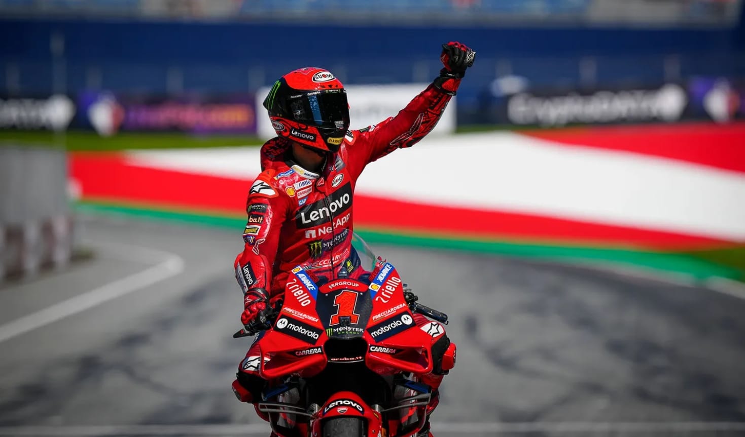 +62 : Bagnaia plus leader que jamais à la mi-saison 2023