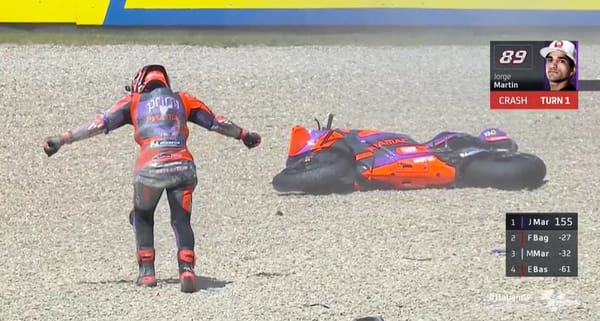 Championnat MotoGP (sprint) : Martin cède du terrain à Bagnaia et Marquez