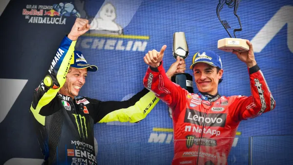 Marquez 2e en nombre de podiums mais Rossi est loin devant