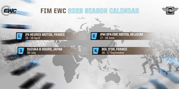 Quatre courses d'Endurance pour l'EWC 2023